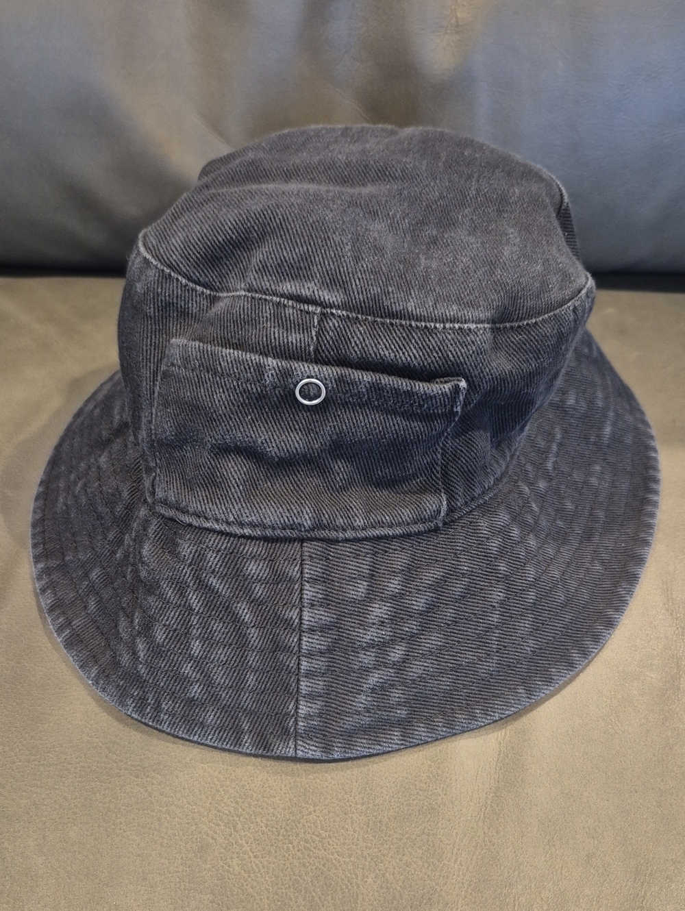 Corduroy Bucket Hat in Charcoal Gray